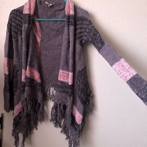 BKE boho sweater cardigan